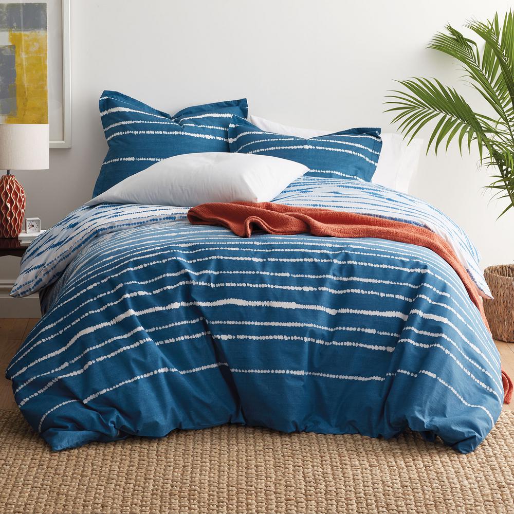 The Company Store Coastline 200Thread Count Cotton Percale Queen Duvet