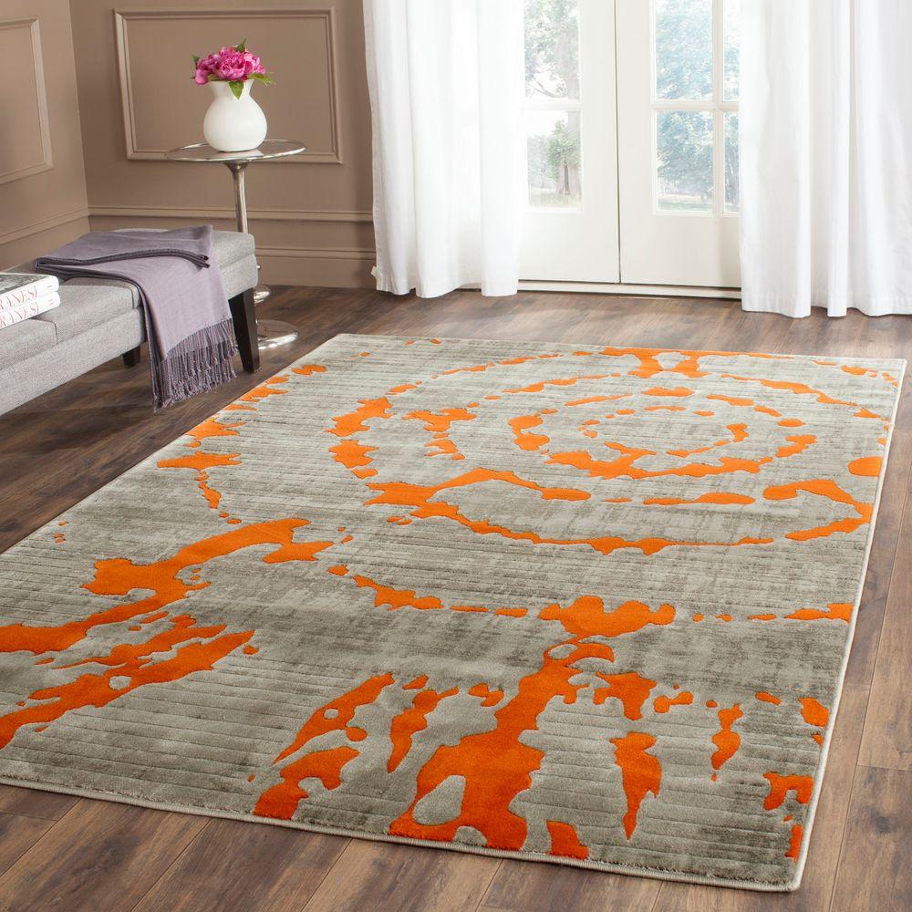 Safavieh Porcello Light Grey Orange 6 Ft X 9 Area Rug Prl7735f This Review Is From Porcello Light Grey Orange 5 Ft X 8 Area Rug