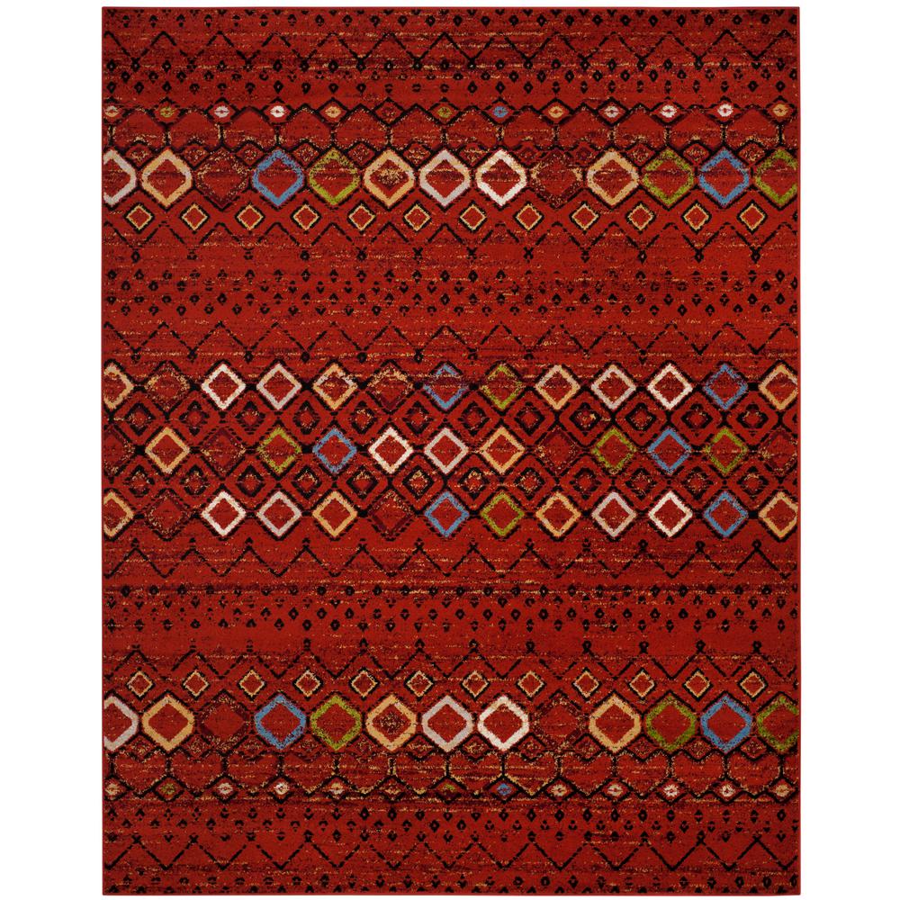 area terracotta rug ft safavieh huron amsterdam rugs multi actual indoor common lodge lowes shape hover zoom