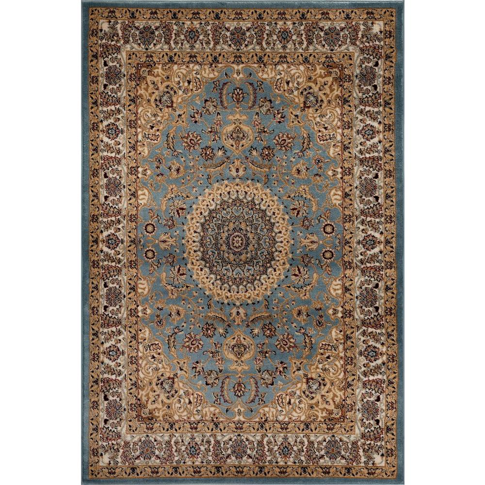 World Rug Gallery Traditional Oriental Medallion Design Blue 3 Ft X World Rug Gallery Traditional Oriental Medallion Design Blue 3 Ft X 5 Indoor