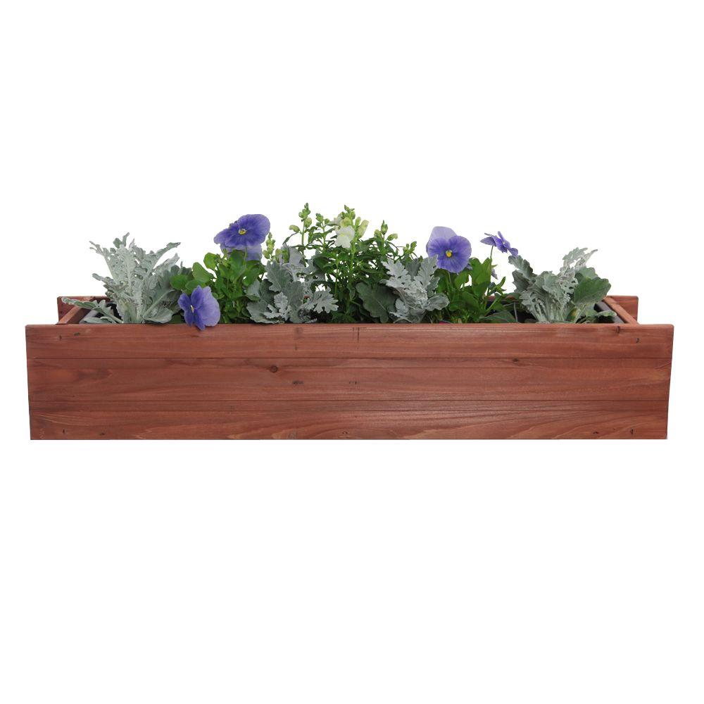 Pennington 24 in. x 7 in. Wood Window Box-100045124 - The 