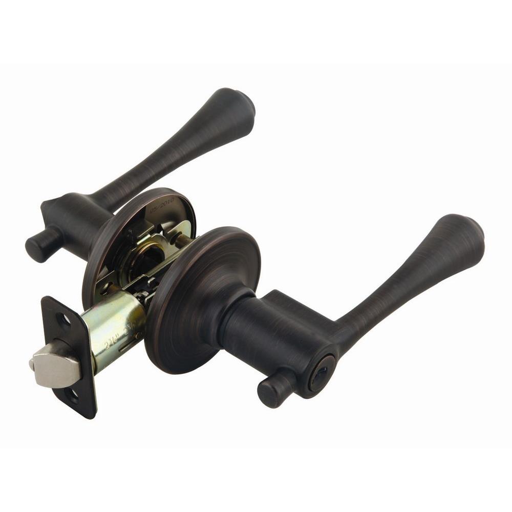 Design House Ironwood Brushed Bronze Keyed Entry Door Lever 702464 Design House Ironwood Brushed Bronze Keyed Entry Door Lever