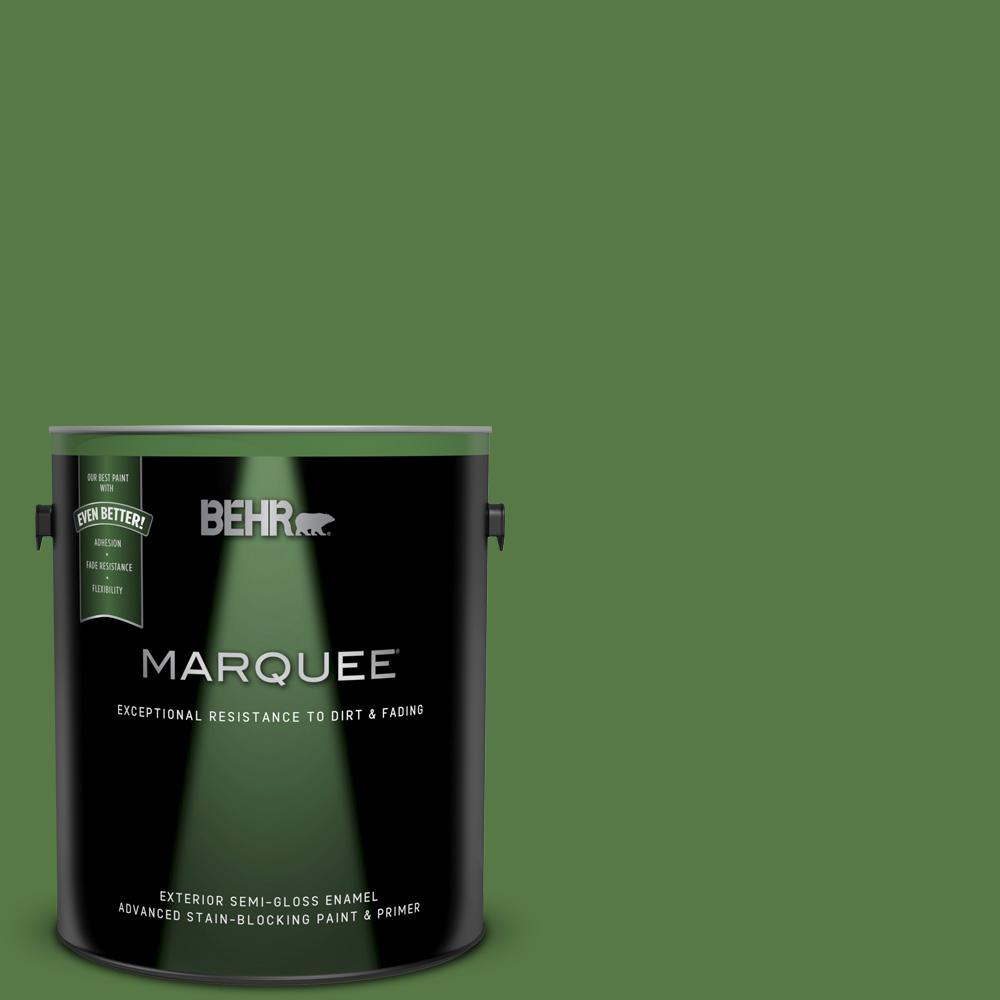 Behr Marquee 1 Gal S H 430 Mossy Green Semi Gloss Enamel Exterior S H 430 Mossy Green Semi Gloss Enamel Exterior