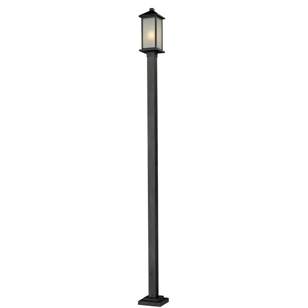 Black Low Voltage Post Lighting Outdoor The Home Depot Lawrence 1 Light Black Incandescent Outdoor Post