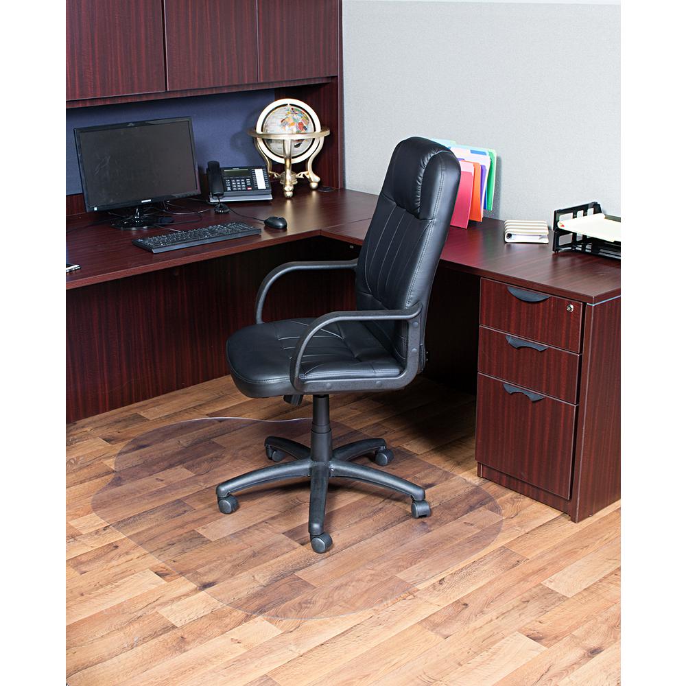 Dimex Evolve Modern Shape 42 In X 56 In Clear Office Chair Mat