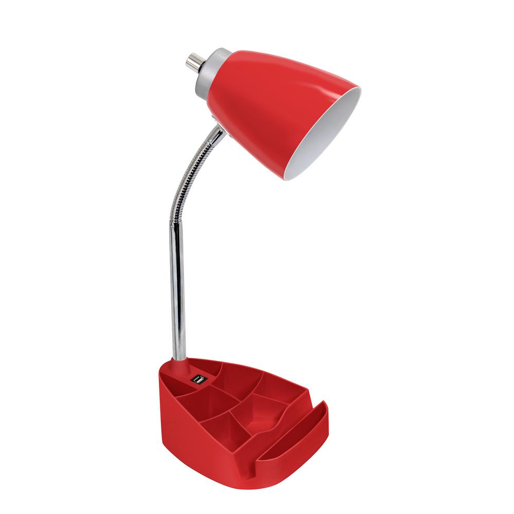 red desk light