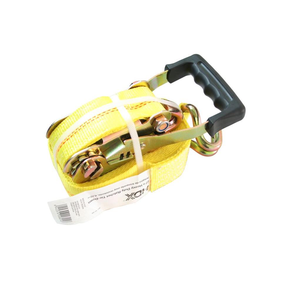 HDX 27 ft. x 2 in. HeavyDuty Ratchet TieDown04622 The Home Depot