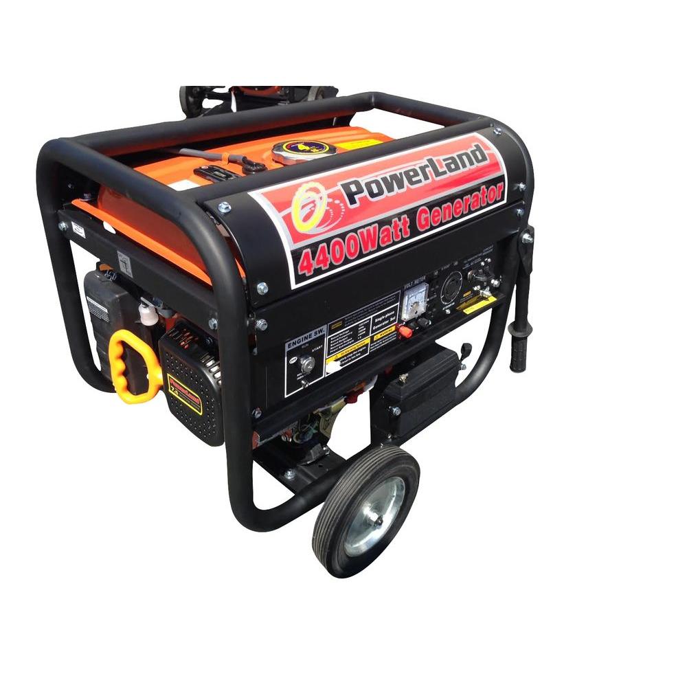 Powerland 4,400Watt Gasoline Powered Electric Start Portable Generator