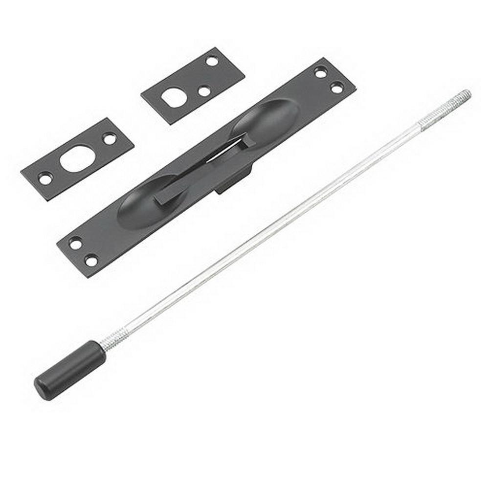 Global Door Controls 10 in. Flush Bolt with 1/8 in. Offset in Aluminum