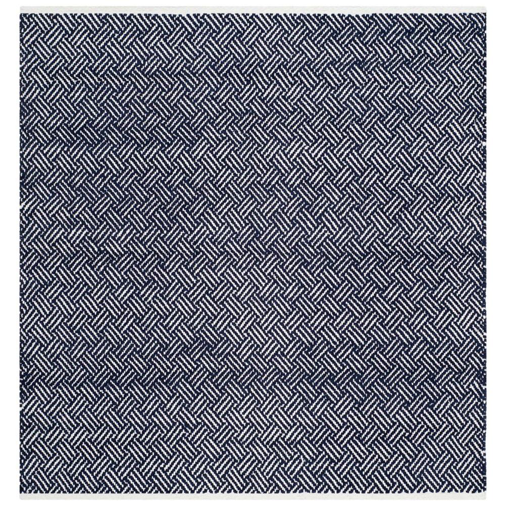 Safavieh Boston Navy 4 ft. x 4 ft. Square Area Rug-BOS680D-4SQ - The