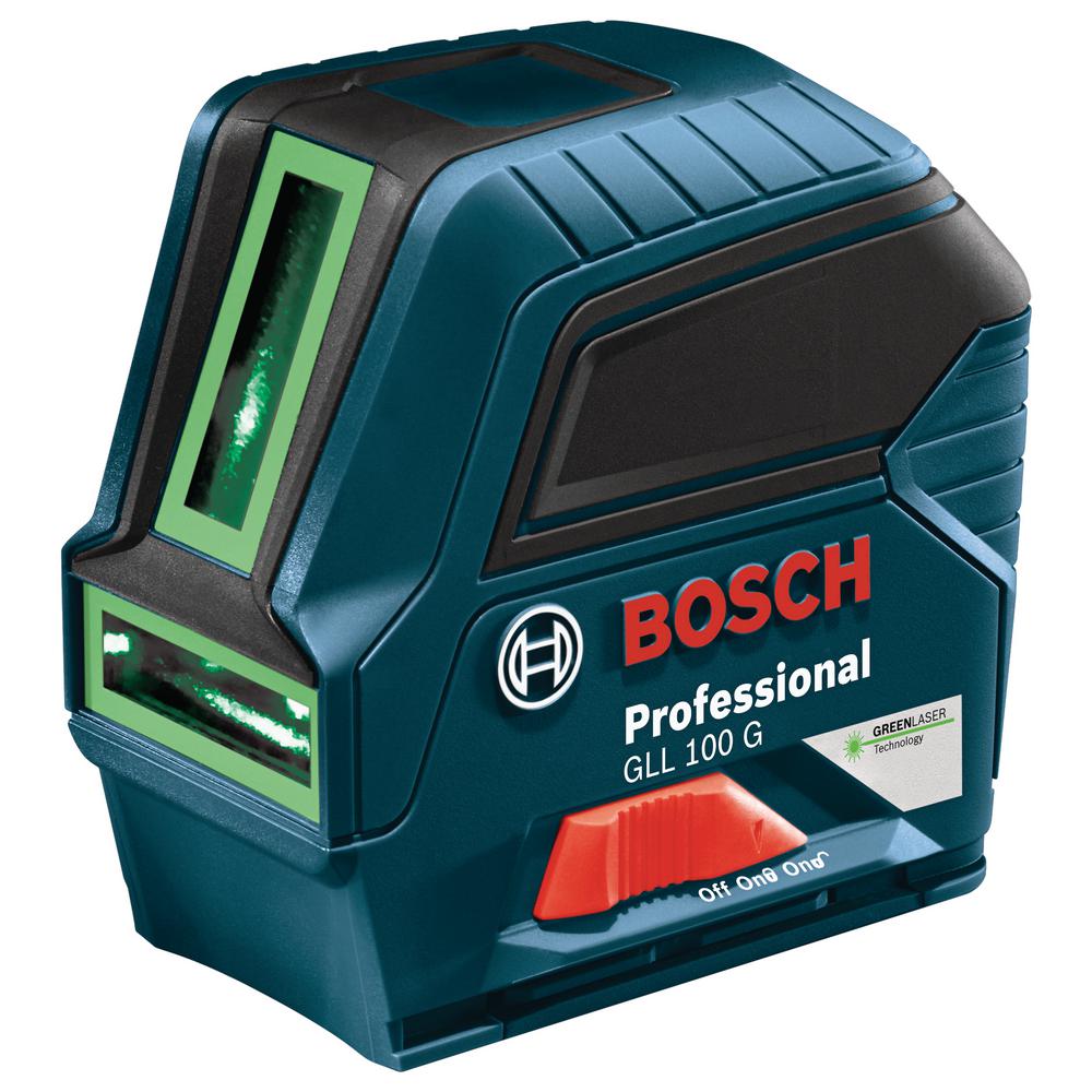 Bosch 100 Ft Self Leveling Green Beam Cross Line Laser With Bonus