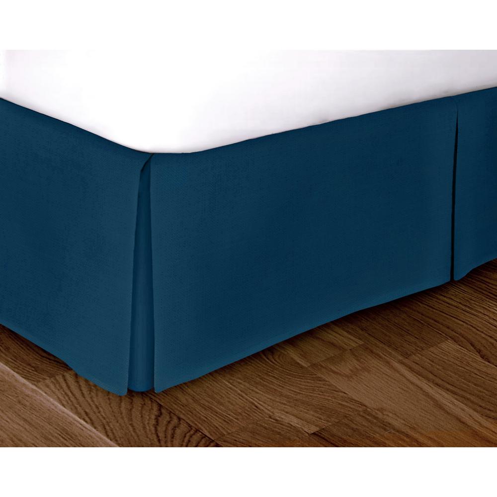 Rizzy Home Blue Solid Pattern Queen Bed Skirt Sktbs1608blgr6080 Rizzy Home Blue Solid Pattern Queen Bed Skirt