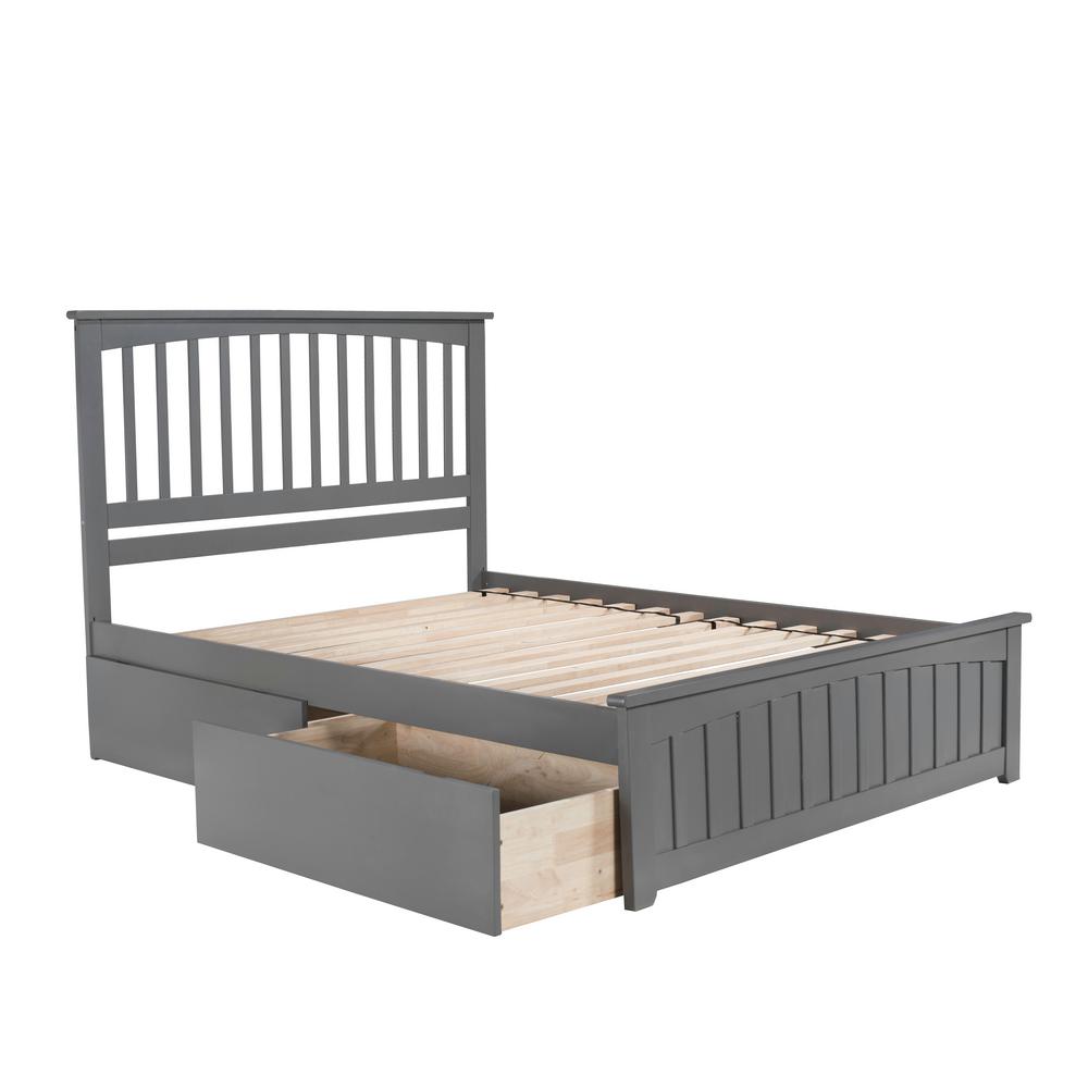 Atlantic Furniture Mission Queen Platform Bed With Matching Foot Atlantic Furniture Mission Queen Platform Bed With Matching Foot Board 2 Urban Drawers In
