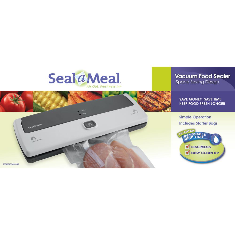 SealAMeal Vacuum Sealer with Bags & Drip Tray FSSMSL0160000 The