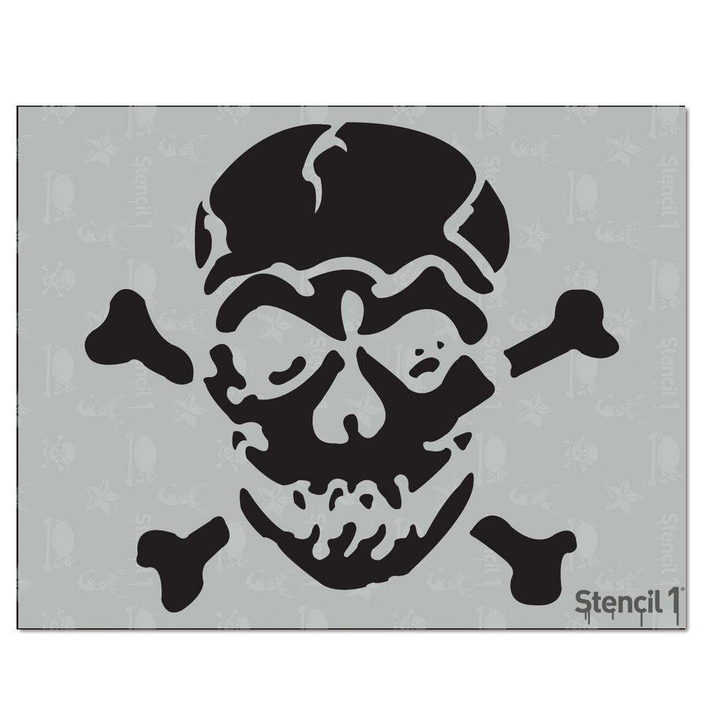 one piece jolly roger stencil