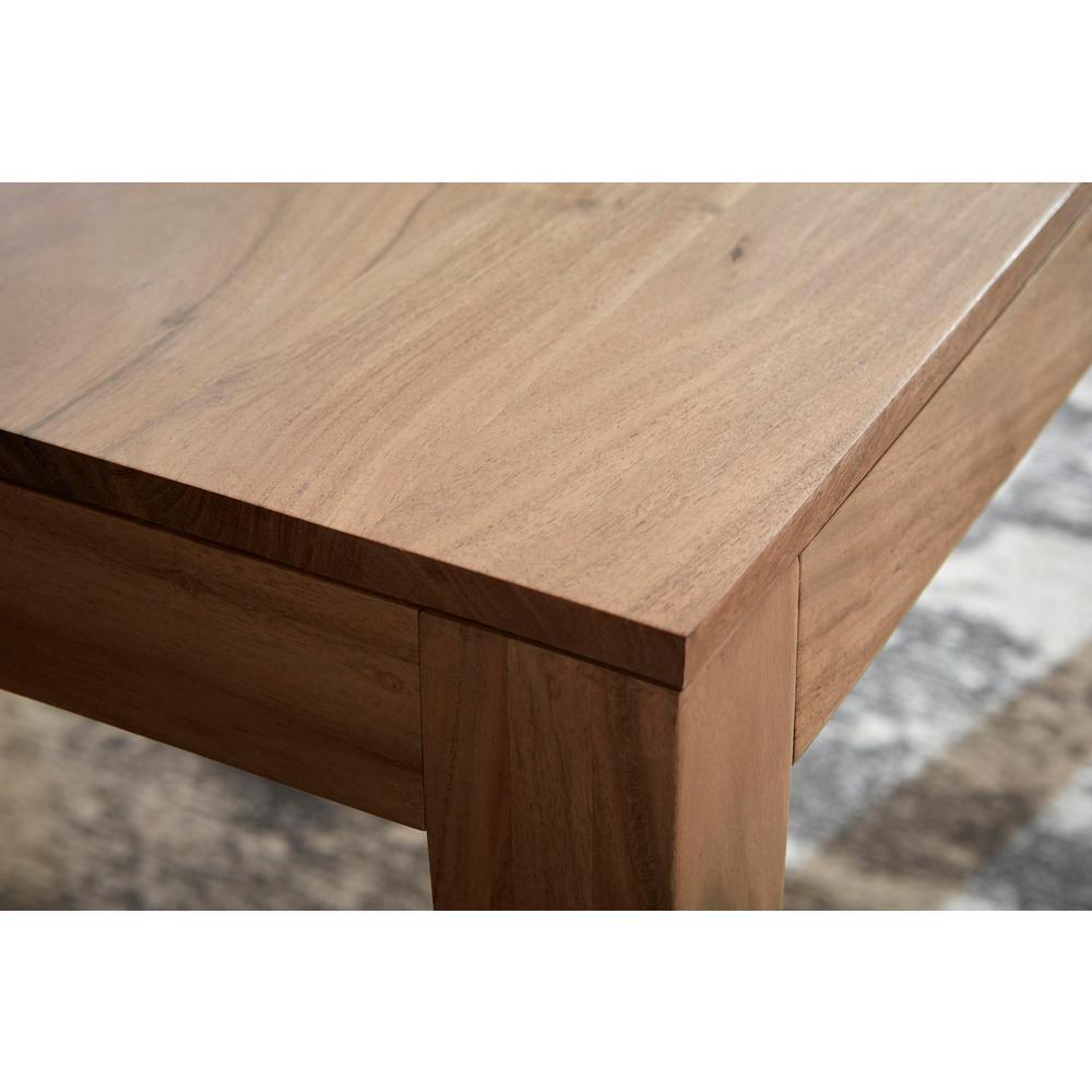Greyburn Pecan Brown Finish Rectangular Dining Table For 6 With Tapered Square Legs 68 9 In L X 29 H