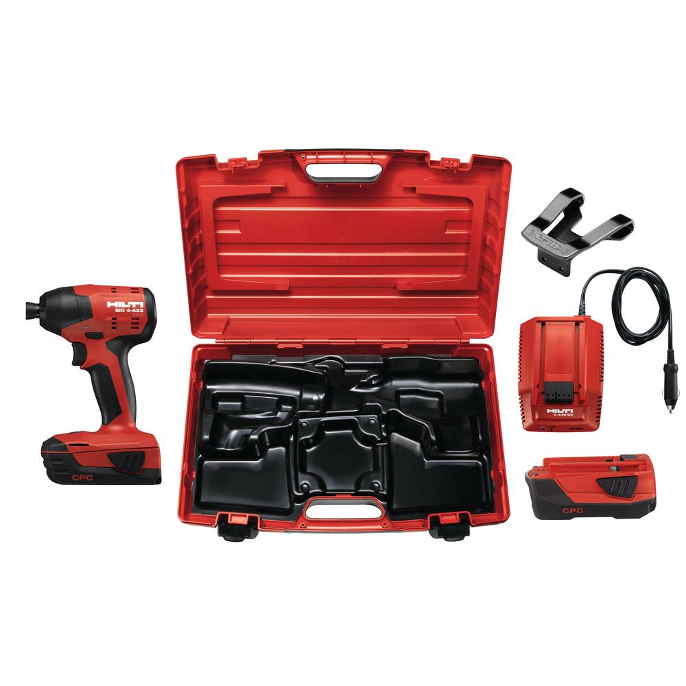 Hilti 22Volt LithiumIon 1/4 in. Hex Cordless Brushless SID 4 Compact