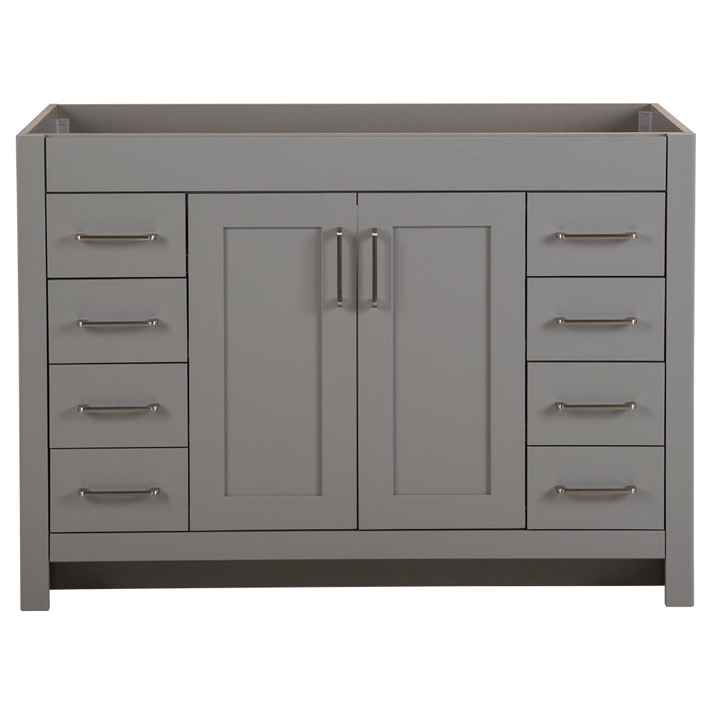 Gray   Vanities without Tops   Bathroom Vanities   The Home Depot