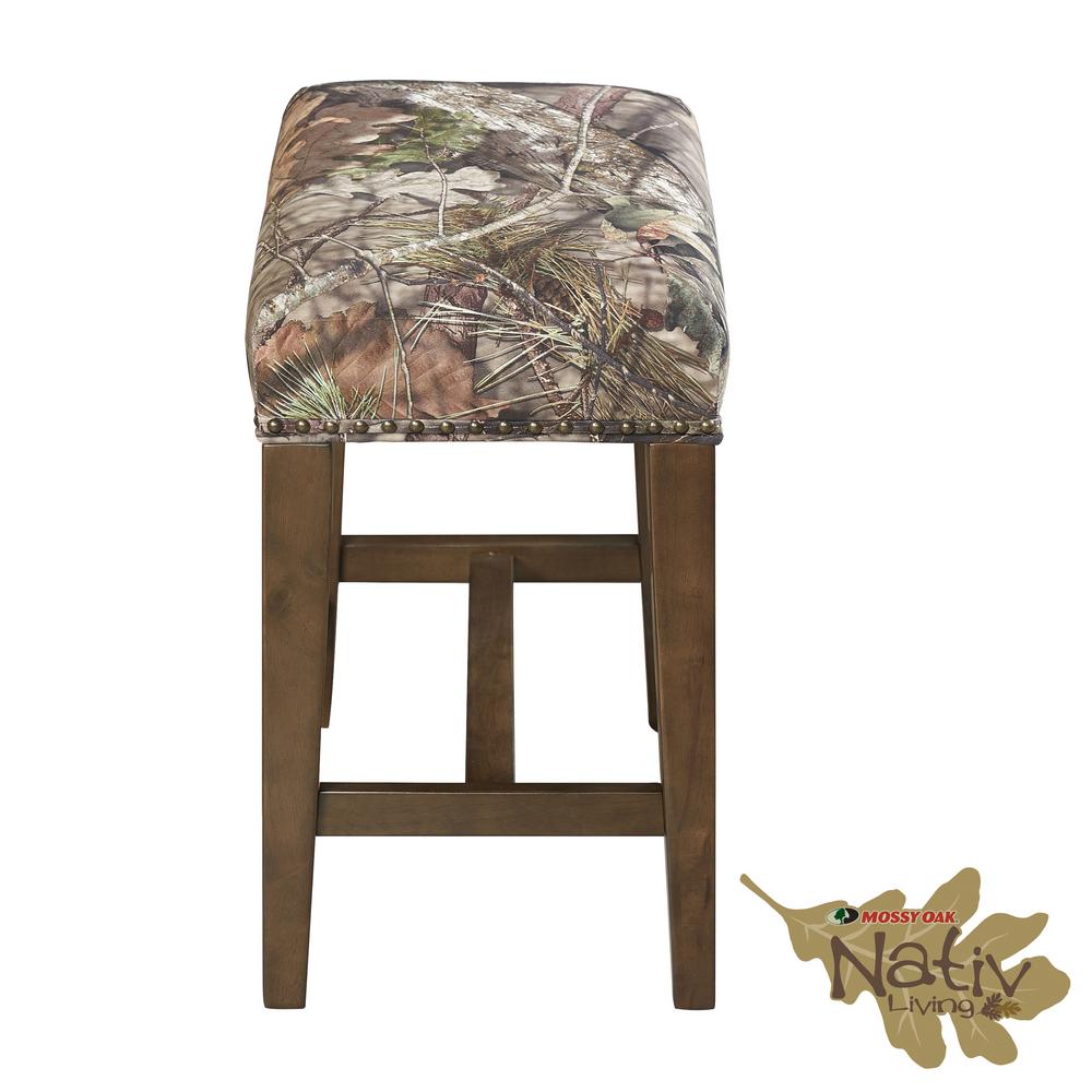 Linon Home Decor Will Brown Mossy Oak 24 In Counter Stool