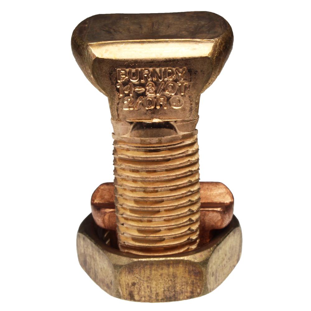 BURNDY 2 2 0 Copper Split Bolt (5Pack)KS26BAG1R The Home Depot