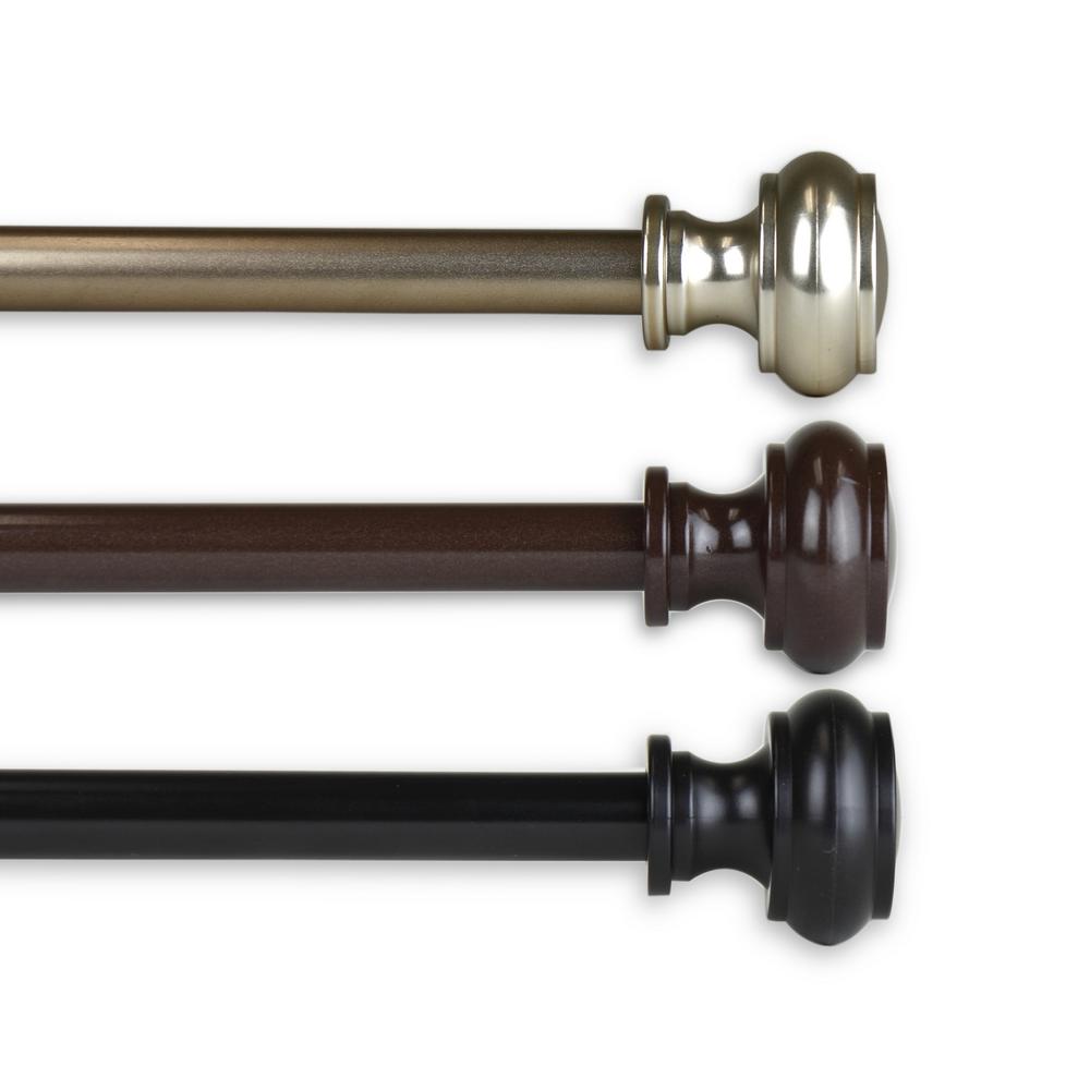 Rod Desyne Teapot 7 16 In Cafe Single Curtain 28 48 Black Cafe Single Curtain Rod 28 48 In Black