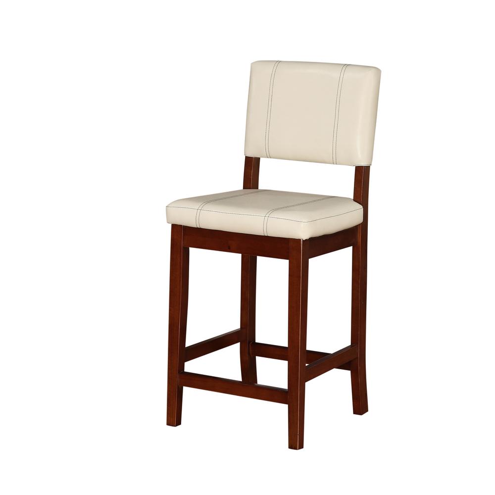 Linon Home Decor Milano 24 In Cream Cushioned Bar Stool 0210crm01u Linon Home Decor Milano 24 In Cream Cushioned Bar Stool