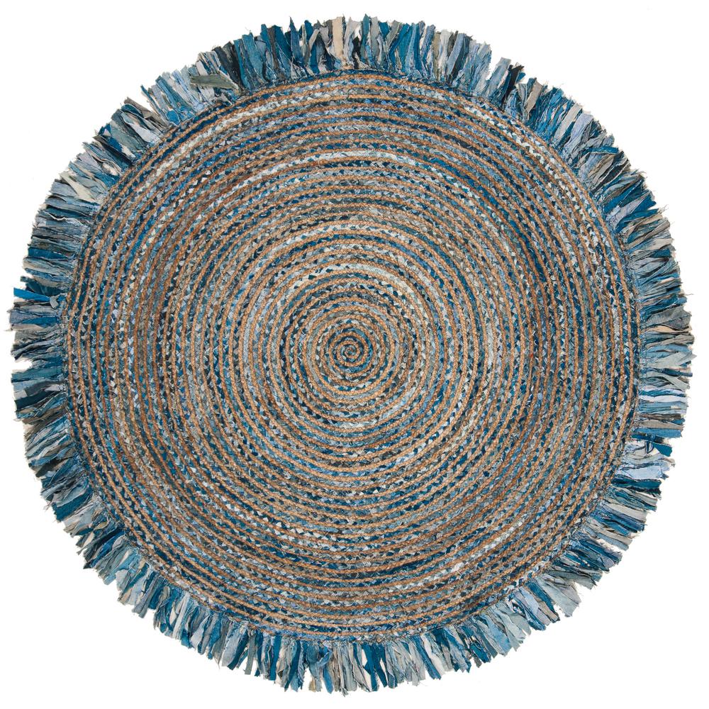 Safavieh Cape Cod Ivory Denim 6 Ft X Round Area Rug