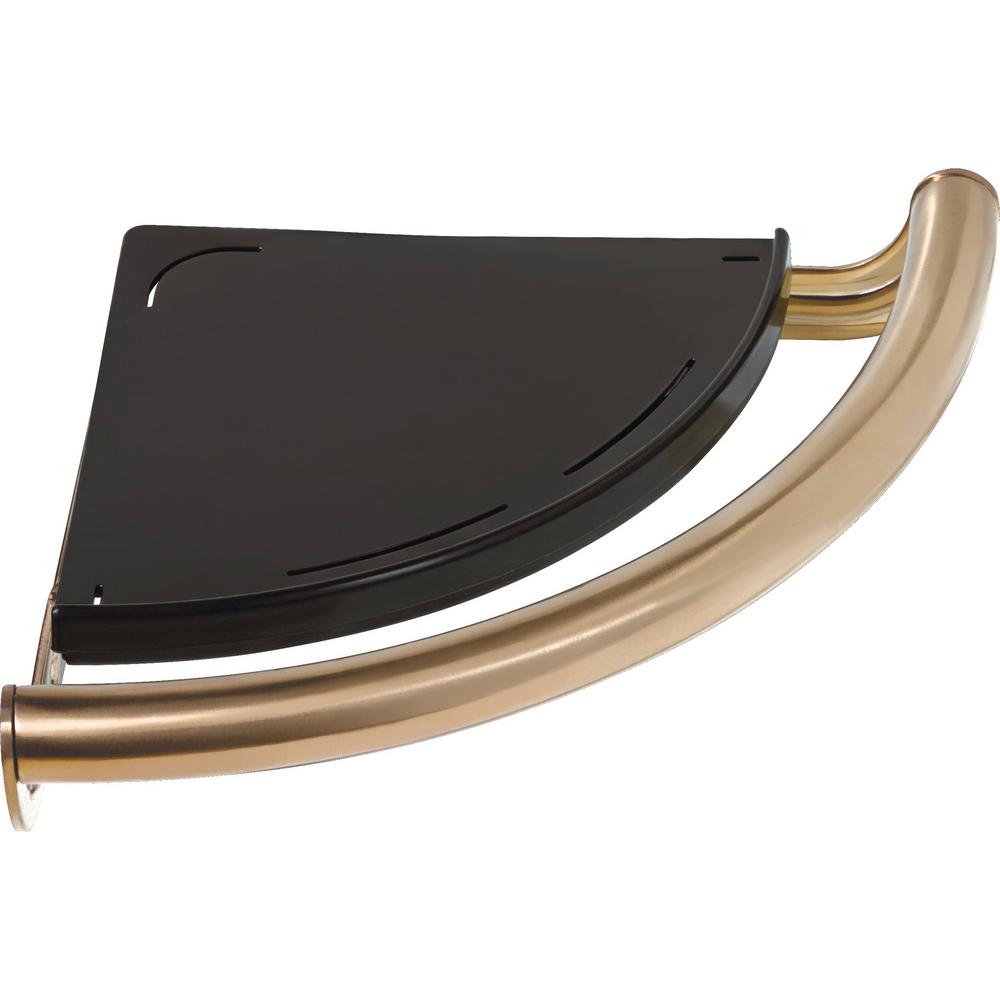 Delta Decor Assist Contemporary Corner Shelf with 83/4 in. Assist Bar