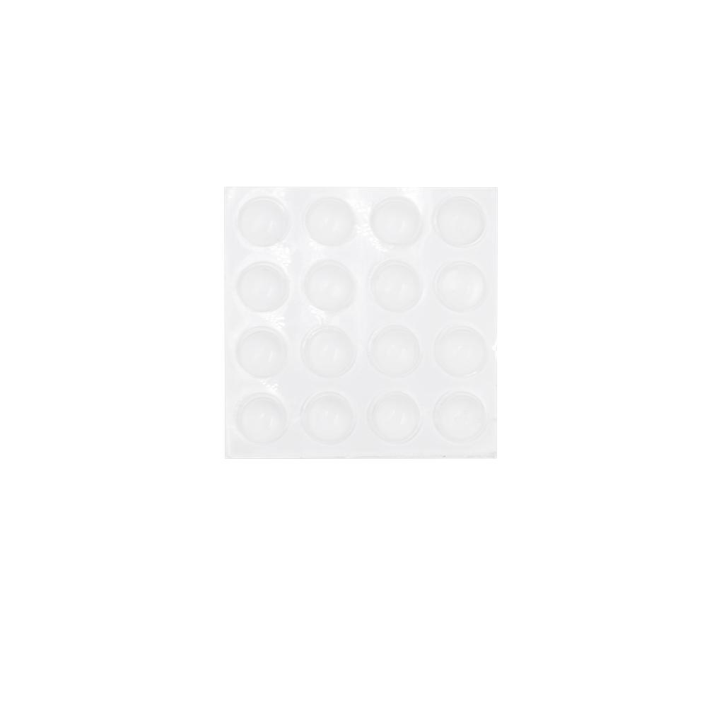 Everbilt 3 8 In Clear Adhesive Bumper Pads 16 Pack 822891 The