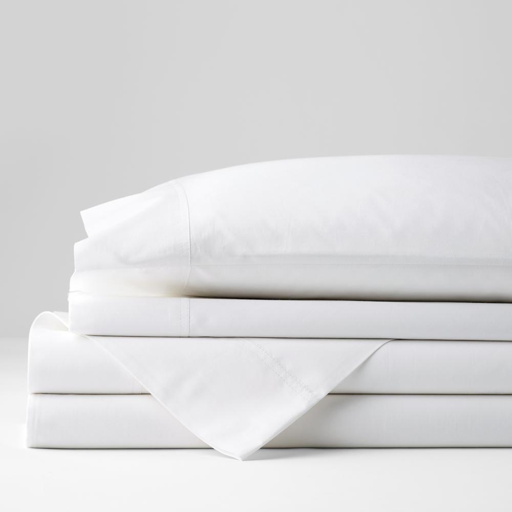 The Company Store Classic 3Piece White Solid 210 Thread Count Cotton
