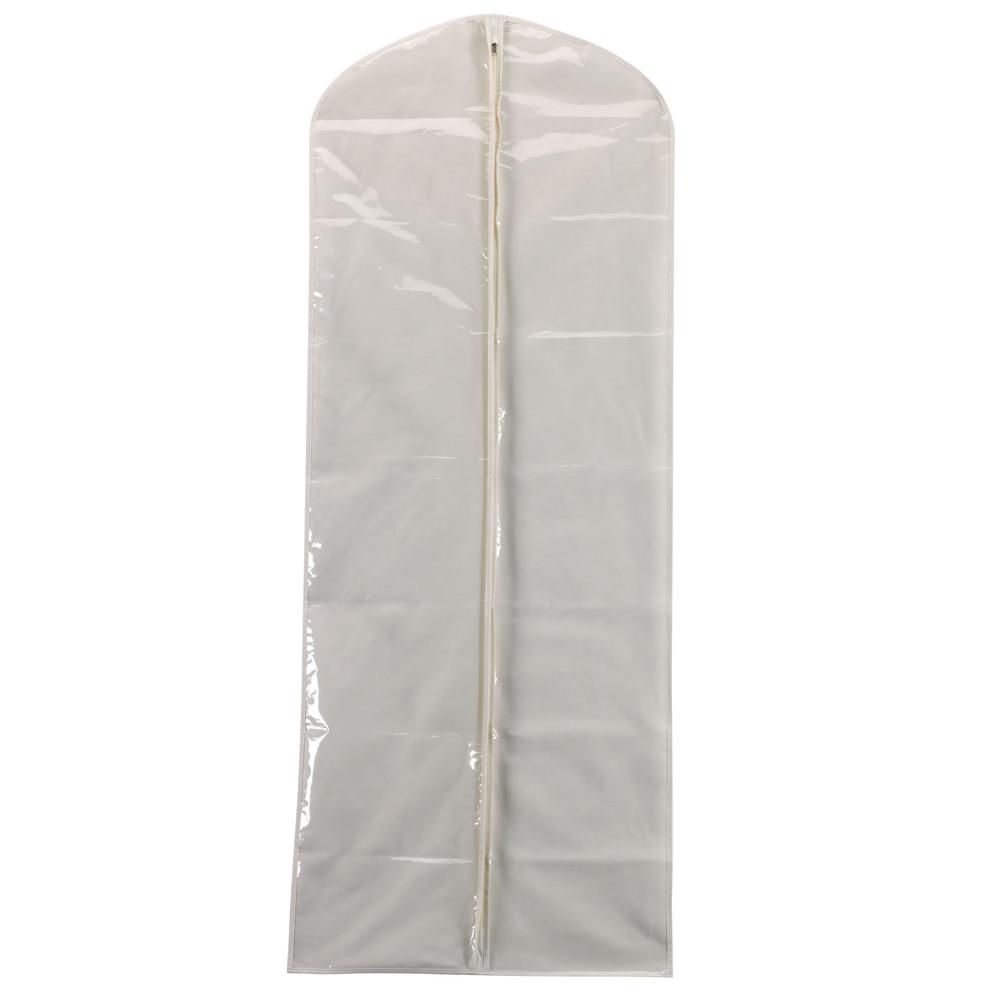 Household Essentials Natural Blended Cotton Canvas with PEVA Clear Front Gown... by Household Essentials