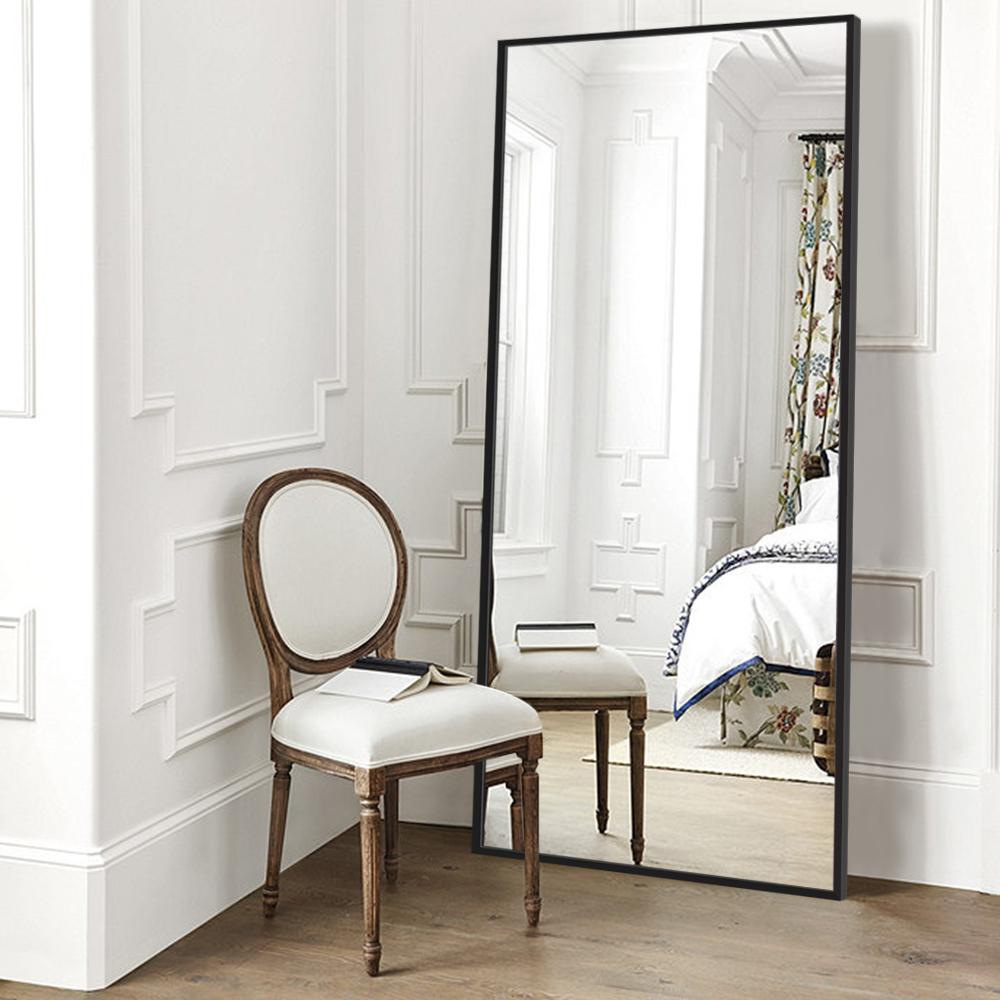 NeuType Modern Rectangular Large Floor/FullLength Mirror With Stand