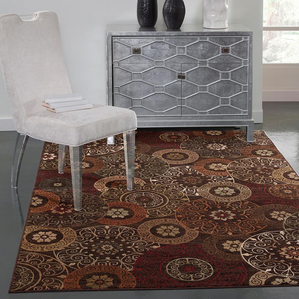 Sams International Sonoma Lundy Rust 8 ft. x 11 ft. Area Rug70238x10