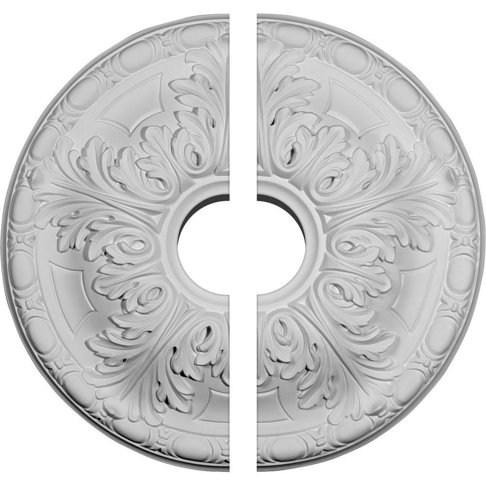 Ekena Millwork 15 3 4 In O D X 3 1 2 In I D X 5 8 In P Granada Ceiling Medallion 2 Piece