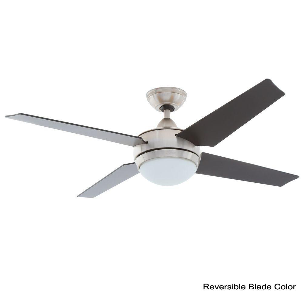 Hunter Sonic 52 In Indoor Brushed Nickel Ceiling Fan With Light