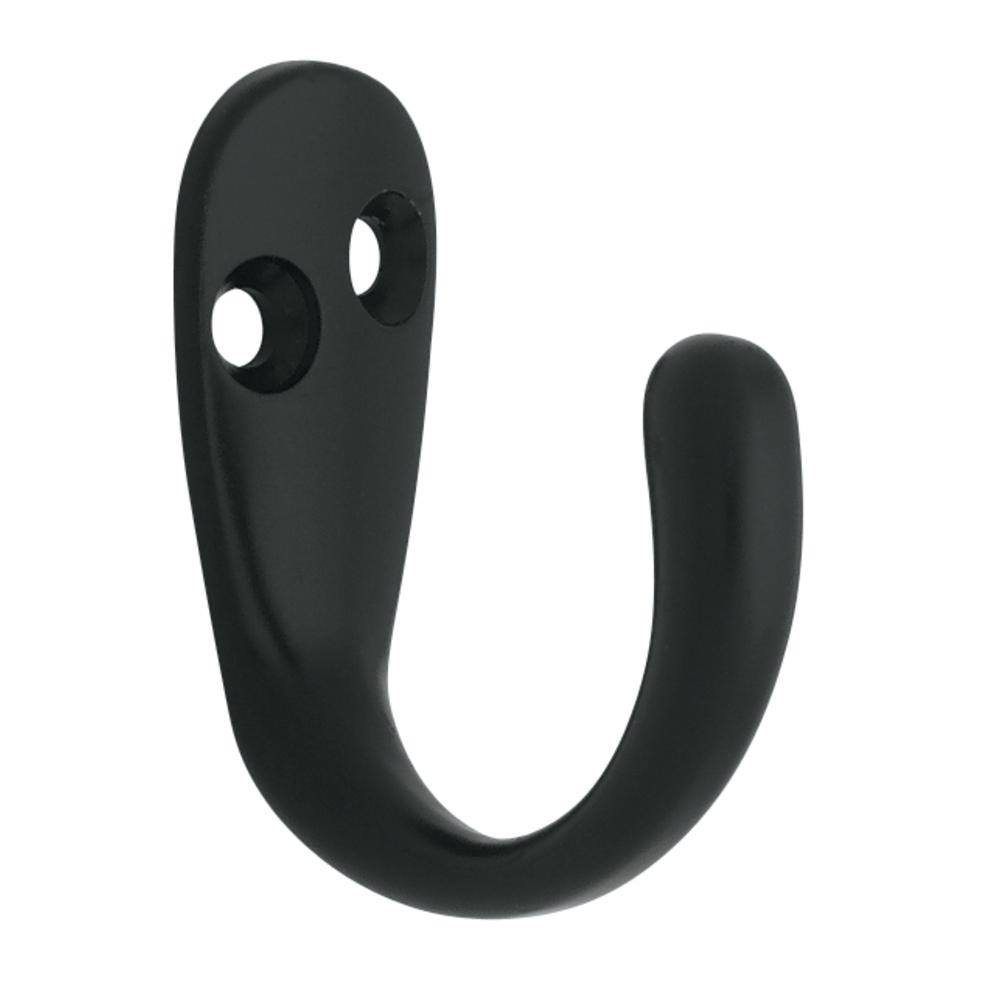 Liberty 1-13/16 in. Matte Black Single Wall Hook (20-Pack)-B12093Z-FB ...