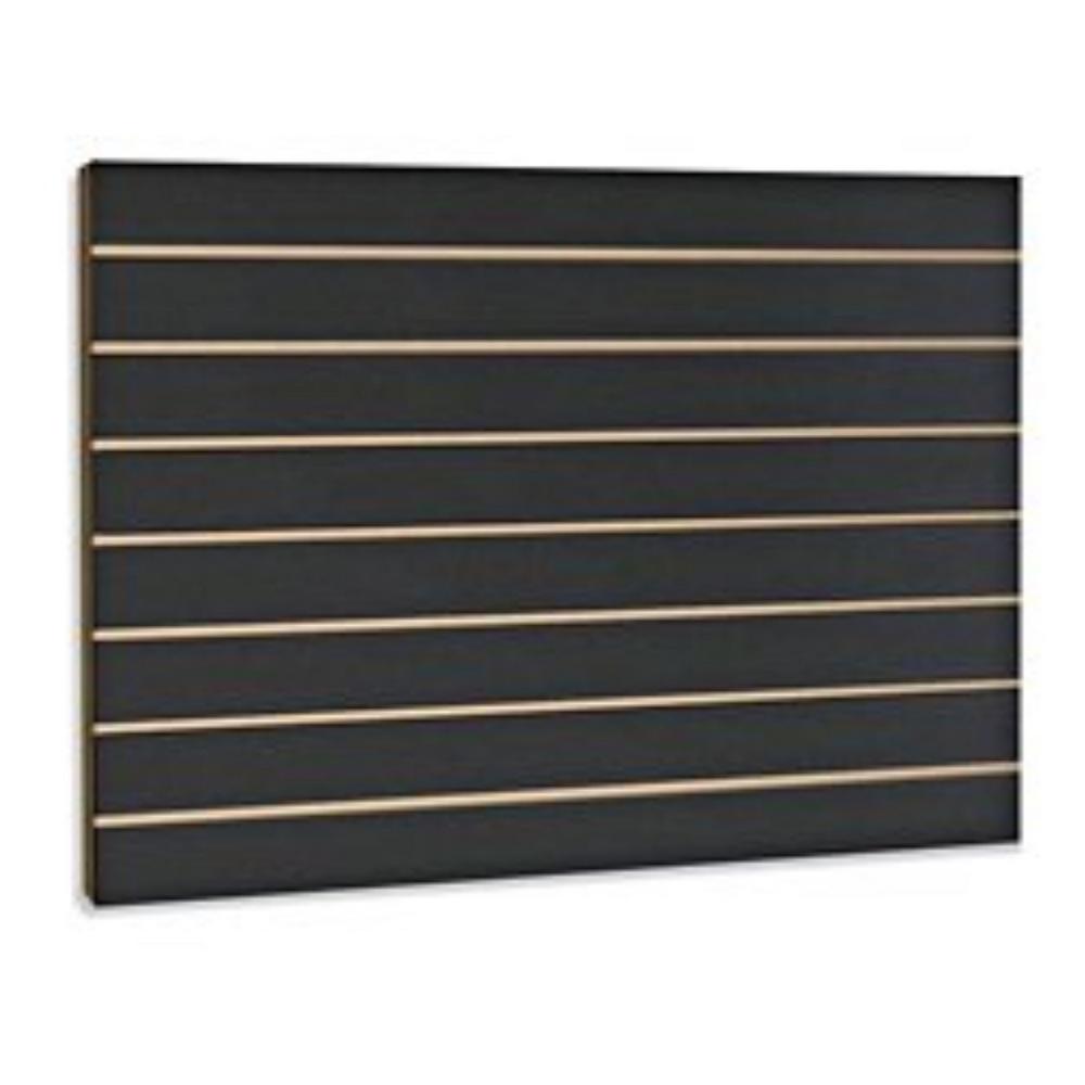 Only Hangers 24 in. H x 48 in. L Black Slatwall Panels (Set of 2 Panels