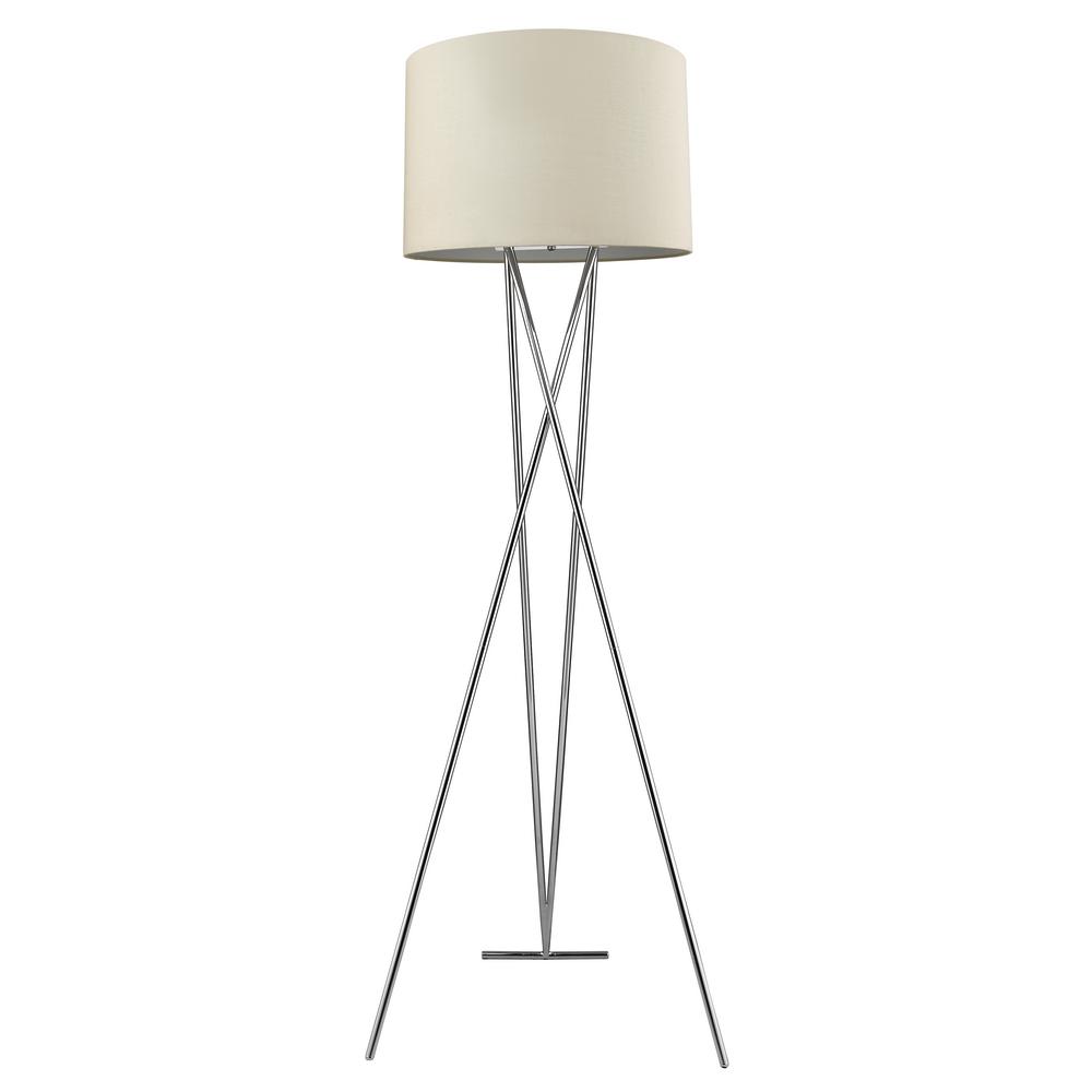 Trend Lighting Trition 68 In 1 Light Polished Chrome Tripod Floor Light Polished Chrome Tripod Floor
