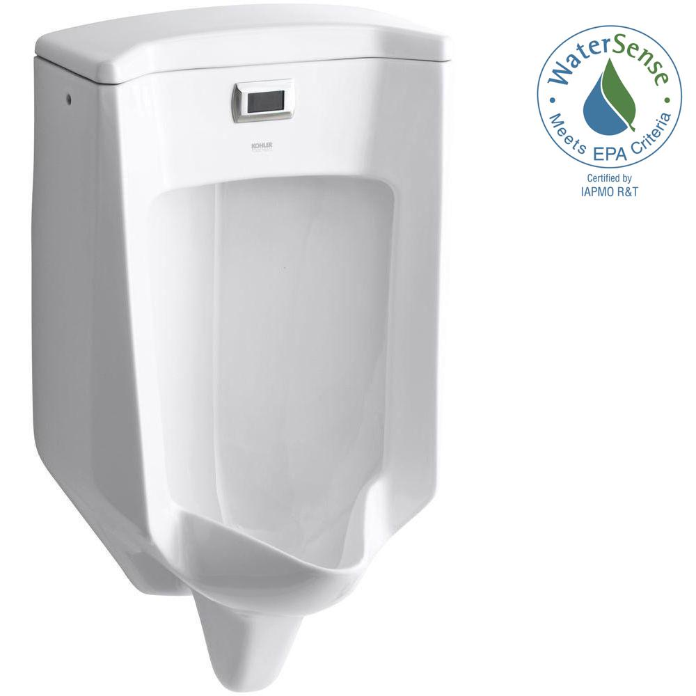 KOHLER Bardon 0.5 GPF Touchless Urinal in White-K-4915-0 - The Home Depot