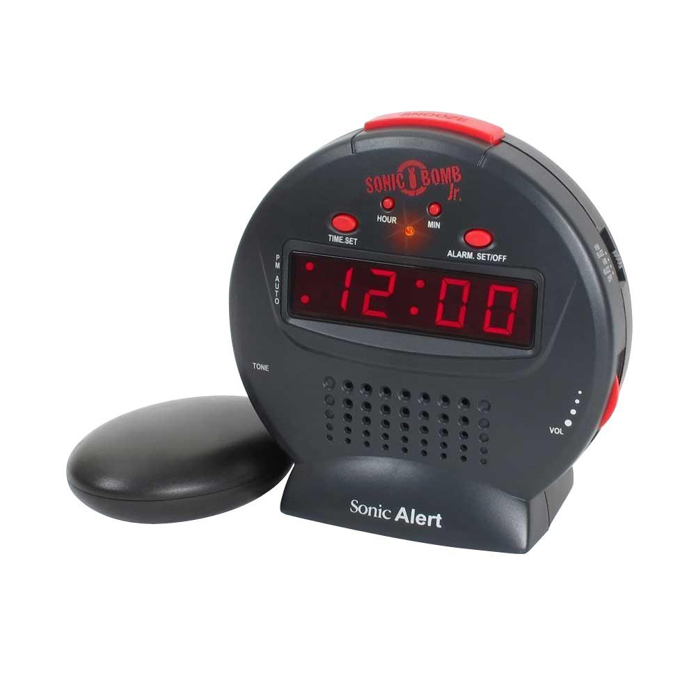 Sonic Alert SBB500SS Sonic Bomb Extra-Loud Dual Alarm Clock with Red Flashing 