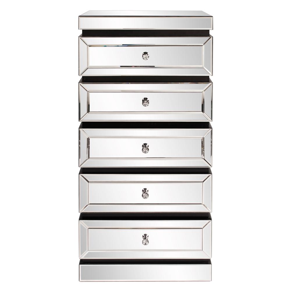 Five Tiered Mirrored Tower Dresser