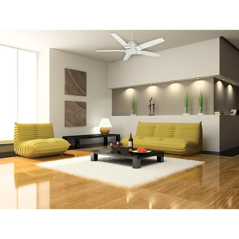 Casablanca Zudio 56 In Integrated Led Indoor Snow White Ceiling Fan With Universal Wall Control