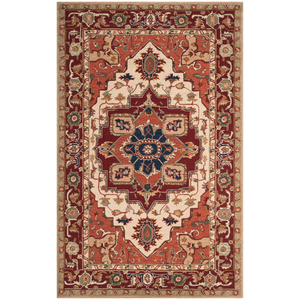 Safavieh Chelsea Red Ivory 8 Ft 9 In X 11 Area Rug 9 In X 11 Ft Area Rug