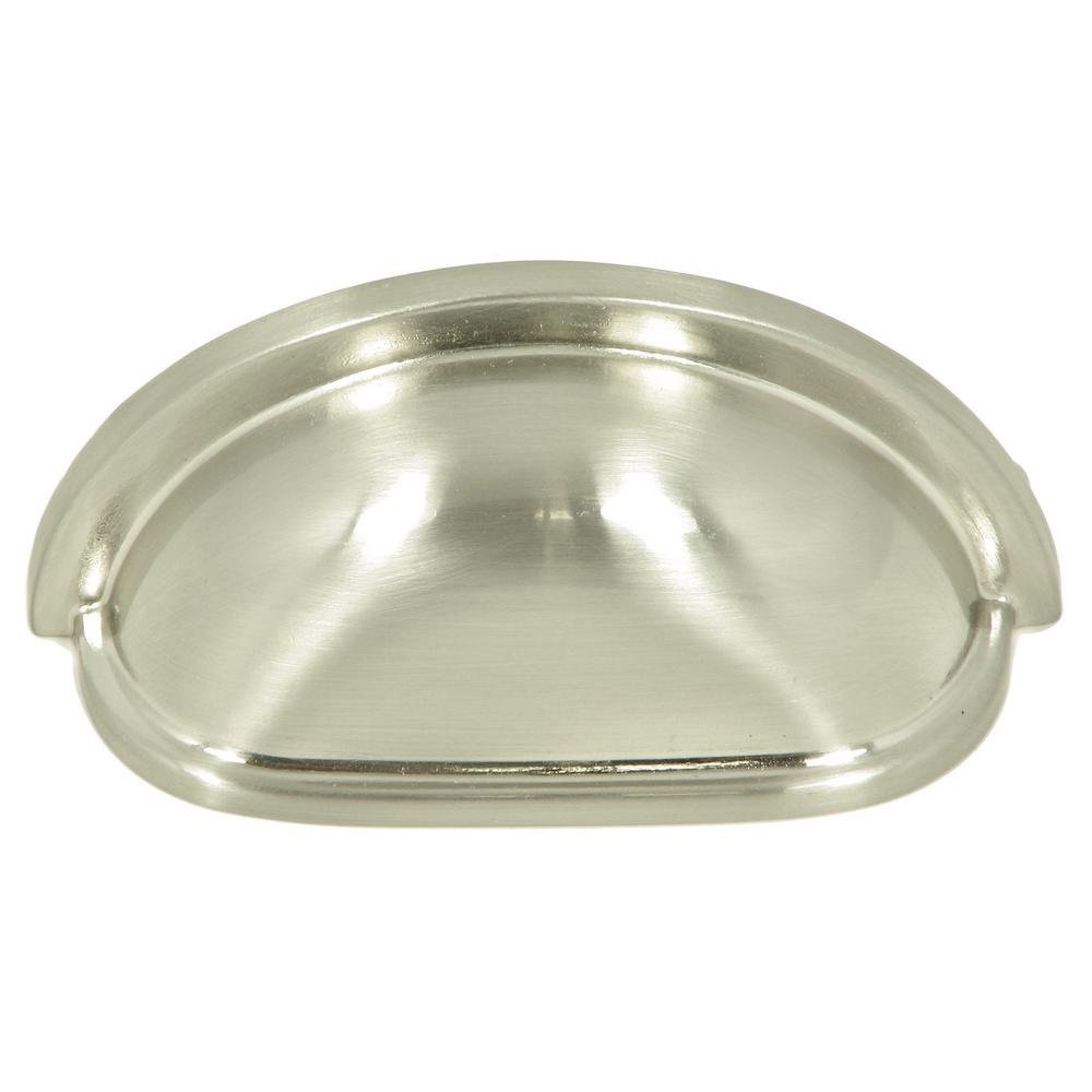 Stone Mill Hardware 3 in. Satin Nickel Cup PullCP1499SN The Home Depot