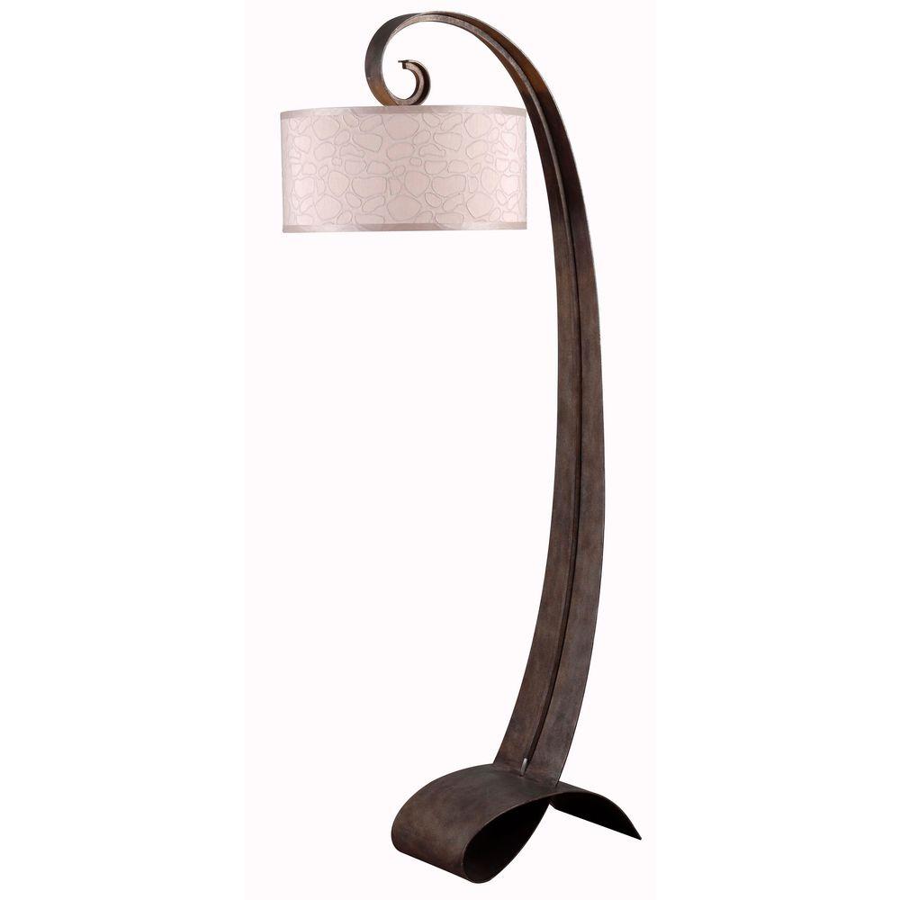 Kenroy Home Remy 64 In Smoked Bronze Floor Lamp 20091smb The Smoked Bronze Floor Lamp
