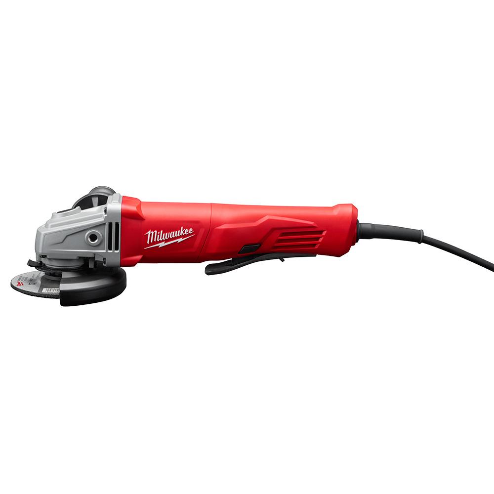 MILWAUKEE Electric Small 41/2" Angle Grinder LockOn Slim Grip Power