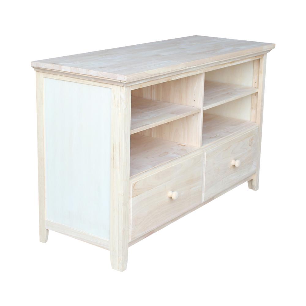 Details About Unfinished Storage Entertainment Center Console Table Tv Stand Wood Solid Decor Details About Unfinished Storage Entertainment Center Console Table Tv Stand Wood Solid Decor