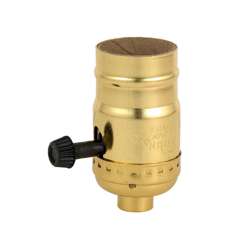 Leviton 3 Way Socket Lamp Holder R50 07090 0pg The Home Depot Leviton 3 Way Socket Lamp Holder R50