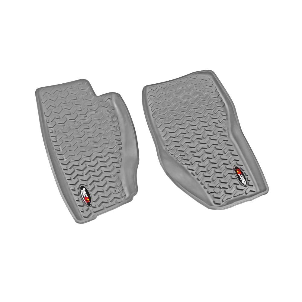 Rugged Ridge Floor Liner Front Pair Gray 2008-2013 Jeep Liberty KK