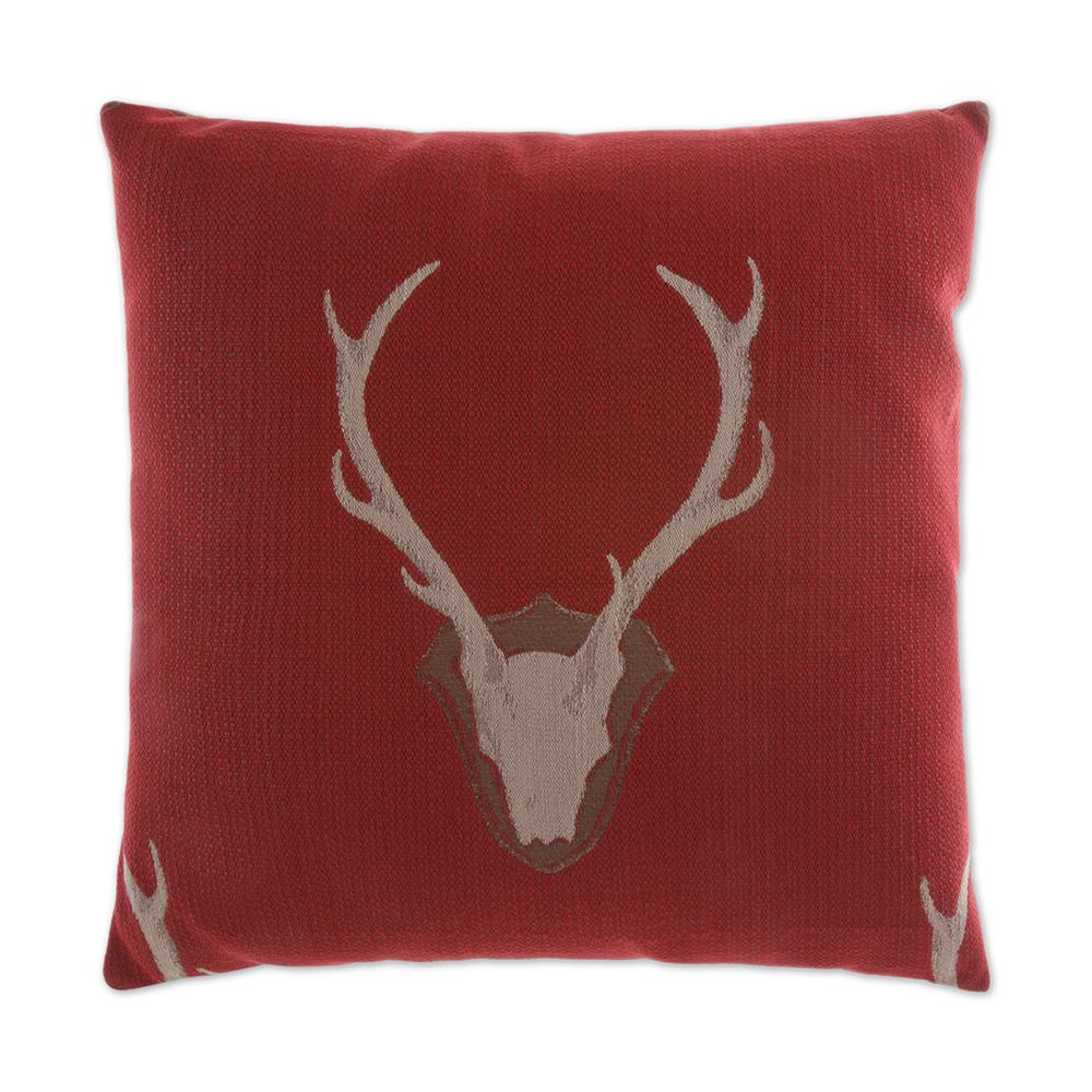 Uncle Buck Red Feather Down 24 In X Standard Decorative Uncle Buck Red Feather Down 24 In X Standard Decorative Throw Pillow
